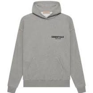 Fear of God Essentials Hoodie in Light Gray